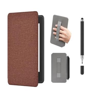 Imagem de Akacy Textura de tecido protetor dobrável com capa de pulso para Kindle Paperwhite 6.0 (Geração 2018), capa leve (9)