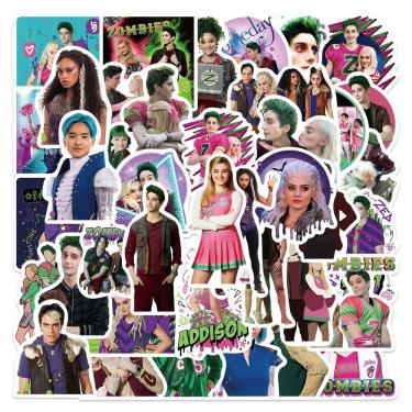 Imagem de Adesivos Zombies Highs Waterproof Vinyl Anime 50 unidades/lote