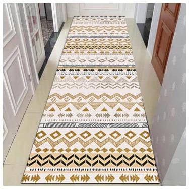 Imagem de SPXMQSS Tapetes de corredor para corredor, tapetes resistentes ao desgaste para corredores, tapetes de cozinha laváveis antiderrapantes para entrada, quarto, lavanderia, sala de estar D 120 x 200 cm