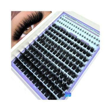 Imagem de Cílios Postiços Em Grupos Com Curva D Espinhosa E Leve, Extensões Indi