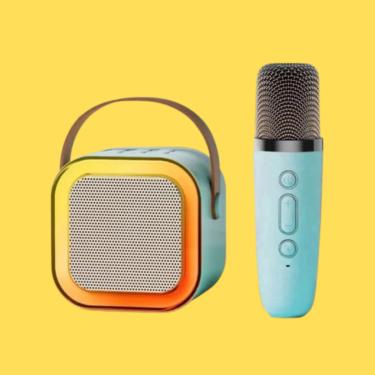 Imagem de Karaokê Completo Infantil e Adulto com Microfone e Caixa Bluetooth