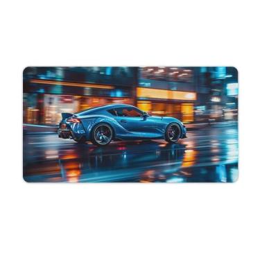 Imagem de FoRes City Night JDM Carro Sup Speed Driving Grande Gaming Mouse Pad Base de Borracha Antiderrapante Tapete de Mesa Laptop Acessórios de Computador Suprimentos Bloco de Escrita para Escritório Casa 40