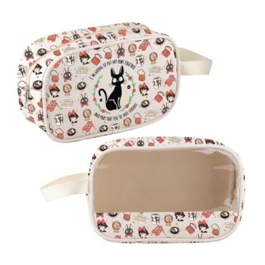 Imagem de CMNIM Kiki Delivery Presentes inspirados em anime para fãs de confeitaria gato preto jiji bolsa de cosméticos padaria bolsa de maquiagem transparente, Bolsa de anime 251118 K