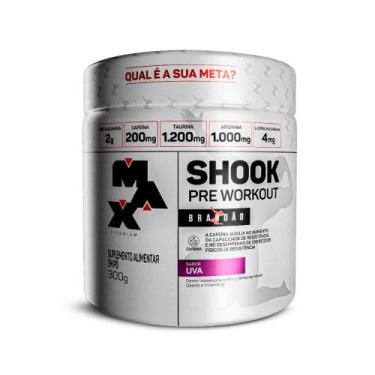 Imagem de Pré Treino Shook Pre-Workout 300g - Max Titanium, Uva