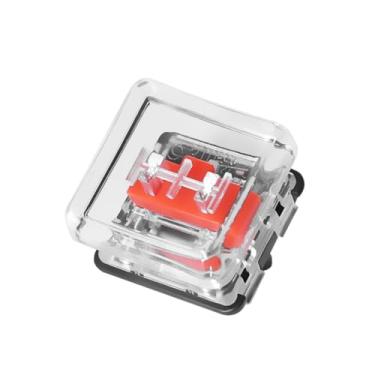 Imagem de Chocfox Teclas PBT de baixo perfil para teclado mecânico Kailh Chocolate Switch (1U-40 peças) (transparente, 1U-40 peças)