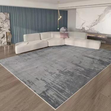 Imagem de Tapete branco puro, cor sólida, decorativo, grande, bege, para sala de estar, macio e confortável, para quarto (80 x 160 cm, 31 x 63 pol./FYR60)