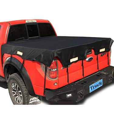 Imagem de Cobertura de Caminhão Caminhão Alça de Cama Super Duty Cargo Net da CocheckCoverify Short Bed (5.5′ -5.8'Box) preto QX-TC03