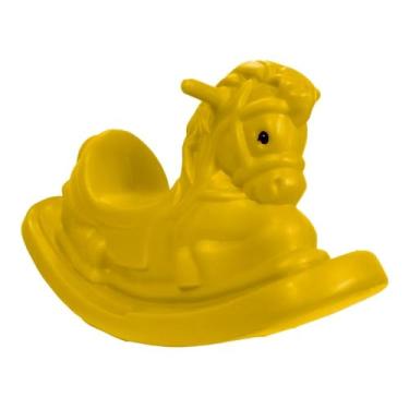 Imagem de Gangorra Individual Infantil Cavalinho - Play Brinquedo (amarelo)