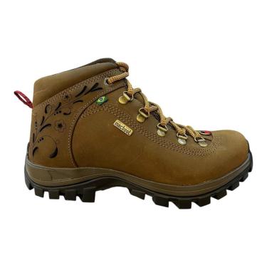 Imagem de Bota Coturno Feminino Mac Boot´S Adventure Alecrim 08 Trilha Ultraconforto Couro Caramelo-Feminino