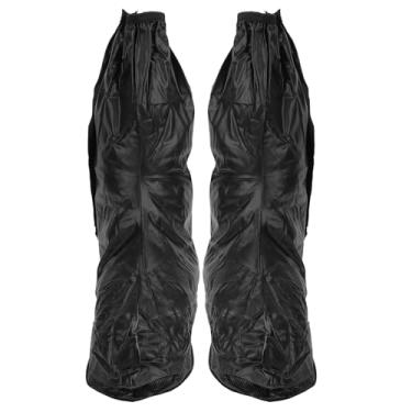 Imagem de CUOFYUNL Capas impermeáveis ​​para sapatos de chuva evitam deslizamento protetores de sapatos de neve botas de chuva galochas pretas (XL)