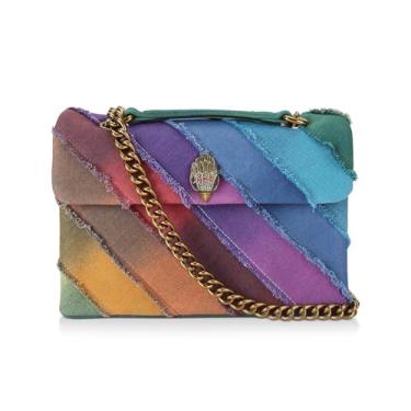 Imagem de Kurt Geiger London Bolsa tiracolo jeans arco-íris Kensington