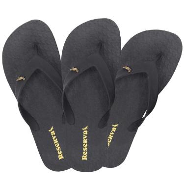 Imagem de Kit 3 Chinelo Masculino Reserva Go Casual Borracha Premium 750040738 Cor:;Tamanho:45-46-Masculino