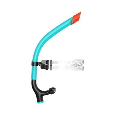 Imagem de Snorkel De Silicone Para Nadadores Com Válvula De Purga Unidirecional 