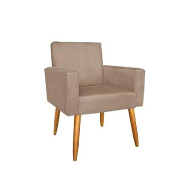 Imagem de Poltrona para Salão de Beleza, Manicure e Penteadeira - Confortável, Durável e Estilosa para Uso Comercial e Residencial (Cappuccino)