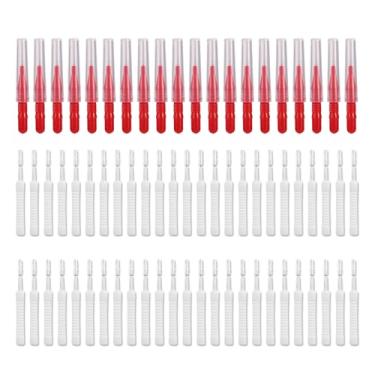 Imagem de 70un Ferramentas Limpeza Chuveiro, 2 Estilos Escovas Limpeza Chuveiro para Desentupir Bicos Pequenos Pequenos Orifícios Acessórios Banheiro para Torneiras Espaços Pia Micro Aberturas(Vermelho)