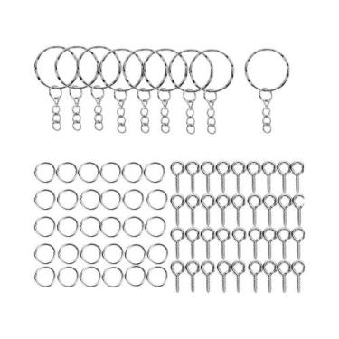 Imagem de Kit De Acessórios Para Fazer Joias Com Anéis De Chave De Resina Epóxi 