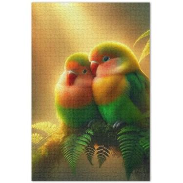 Imagem de Unicórnios roxos cenário fantástico quebra-cabeça 500 peças para adultos amigos família jogo presentes personalizado colorido animal flor arte, 20,5 x 14,9 polegadas