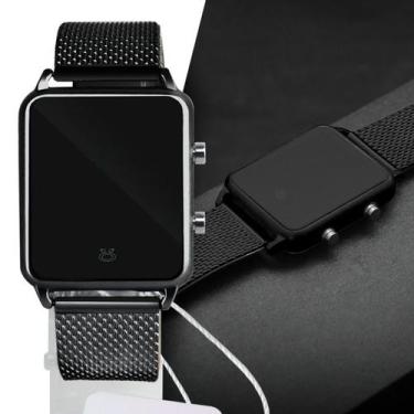 Imagem de Relogio Digital Feminino Preto ajustável pulseira silicone RLA15 - Ori