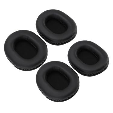 Imagem de Jopwkuin Almofadas de Fone de Ouvido de Substituição Confortável Melhoram a Qualidade do Som para Fones de Ouvido ATH-M50X M40X M30X M20X, Isolamento de Ruído de Couro de Proteína de Modelo