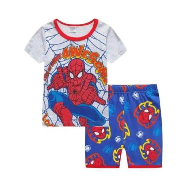 Imagem de Conjunto De Pijamas De Verão Para Meninos Com Estampa De Desenho Anima