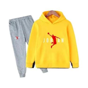 Imagem de Conjunto De Moletom Infantil Com Calças E Estampa De Letras 2 Peças Pr