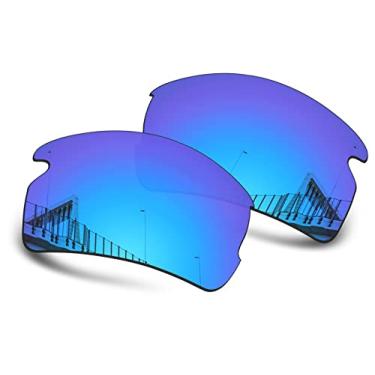 Imagem de Well-aimed Lentes de reposição compatíveis com Oakley Flak 2.0 | Óculos de sol Flak 2.0 XL - Azul irídio polarizado