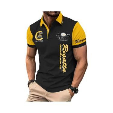 Imagem de Camisa Polo Masculina De Verão 2025 De Manga Curta Casual Confortável 