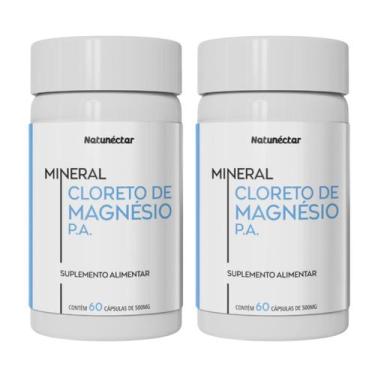 Imagem de Kit 2 Potes Cloreto Magnésio P.A Suplemento Alimentar Natural Vitamina