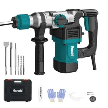 Imagem de Hanabi Martelo Rompedor 5kg Martelete Demolidor 4.5J 1600W 220V com maleta Profissional