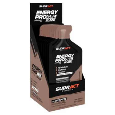 Imagem de Energy Pro Gel Black Display 10 Sachês - SudractNutrition (Café Expresso)