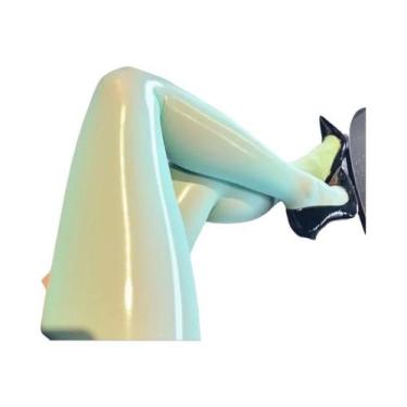 Imagem de Meia Calça Brilhante De Cintura Alta plus Size Para Mulheres, Meias Fi