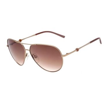 Imagem de Óculos Solar Ana Hickmann Ah3129 01b  Fosco Lente Marrom Degradê-Feminino