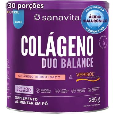 Imagem de Colágeno Verisol em Pó Duo Balance Sanavita Hidrolisado Verisol e Ácido Hialurônico Pele Corpo-Unissex