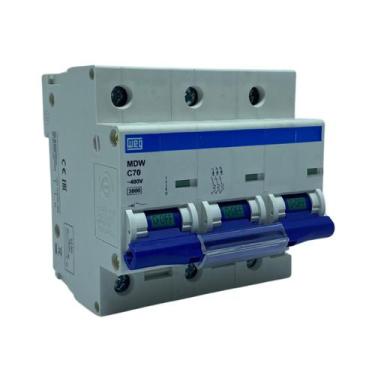 Imagem de Minidisjuntor Tripolar 70a Mdw-C70-3 Curva C Weg
