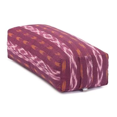 Imagem de YOGATERIA Bodhi Almofada Retangular | Bolster Salamba Ethno Estampado |P/Meditação, Relaxamento e Yoga Restaurativa | Recheio de Kapok/fibra de paina e capa em algodão 64cm x 25cm x 17cm