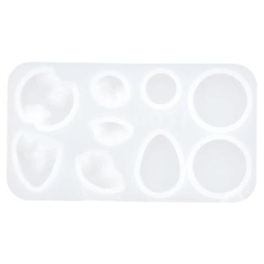 Imagem de Nine Hole Island Molde de resina de silicone macio multi cavidade pingente ferramenta de artesanato