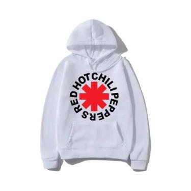 Imagem de Moletom Vintage Hip Hop Red Hot Chili Peppers Com Capuz E Manga Longa 