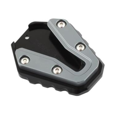 Imagem de Generic Placa de extensão do suporte lateral, extensão da placa do descanso lateral da motocicleta, apoio para o pé descanso lateral, Cinza