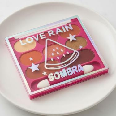 Imagem de Paleta de Sombras Love Rain com 8 Cores Vibrantes, Alta Pigmentação, Longa Duração, Acabamento em Pó, Multicolorido, para Meninas