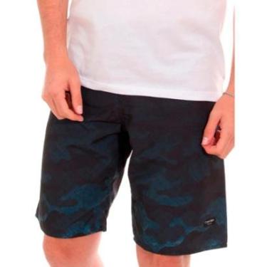 Imagem de Bermuda Calvin Klein Swimwear Masculina D'Água Fence Azul Índigo-Masculino