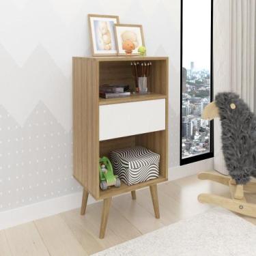 Imagem de Estante Decorativa para Quarto Infantil Nina Espresso Móveis Amendoa/B