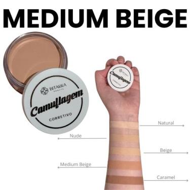 Imagem de Corretivo Camuflagem Bitarra Beauty - MEDIUM BEIGE - correção perfeita