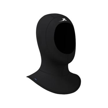 Imagem de JSNORKLET Capuz de mergulho de neoprene de 3 mm para homens mulheres jovens, boné de mergulho para surfe, capuz térmico para caiaque, snorkeling, natação, vela, canoagem, esportes aquáticos