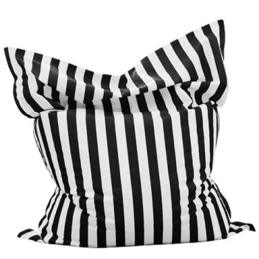 Imagem de Sqaure Saco de feijão flutuante para piscina - Saco de feijão flutuante para piscina - Outdoor Interior Confortável Grande Pufe Cadeira Grande - Almofada flutuante para piscina Sqaure Capa de pufe sem