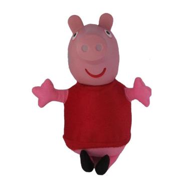 Imagem de Brinquedo Pelúcia Peppa Pig 30Cm Vestido Vermelho