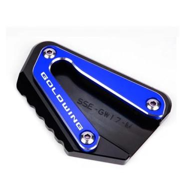 Imagem de Anti-derrapante Para goldwing 1800 2018-2023 gold wing gl1800 2002-2017 cnc suporte de pé placa extensão lateral ampliar(Blue A)