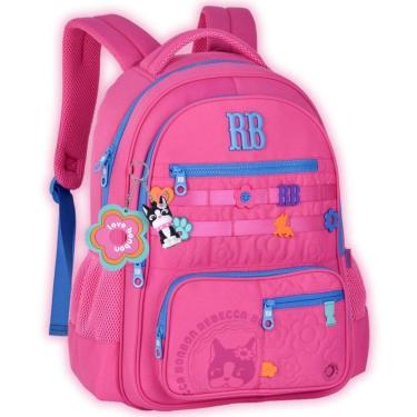Imagem de Mochila Costas Rebecca Bonbon Chaveiro 3D Reforçada Escolar