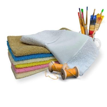 Imagem de Lavabo Para Artesanato 100% Algodão Kit 5 Uni Cores