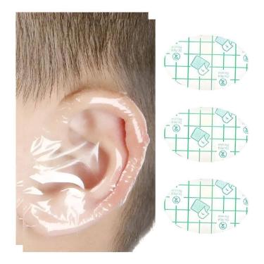 Imagem de 100 Protetores Ouvido Impermeável Bebê Touca Banho Natação T