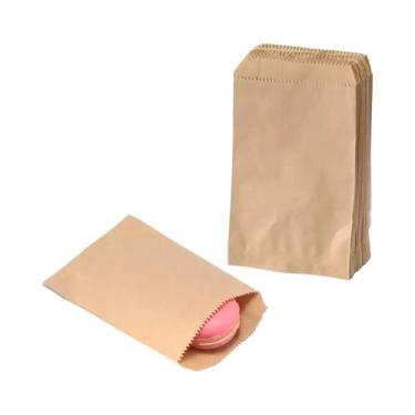 Imagem de Pequenas Sacolas De Papel Kraft 50 Unidades 10x15cm 8x15cm 13x18cm 4x6